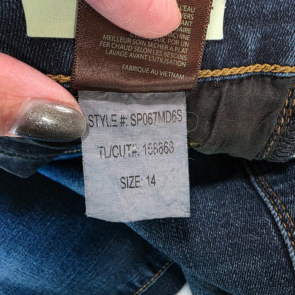 Kut From The Kloth Bootcut Jeans Womens 14 Blue Denim Mid Rise Stretch Western - Picture 6 of 11